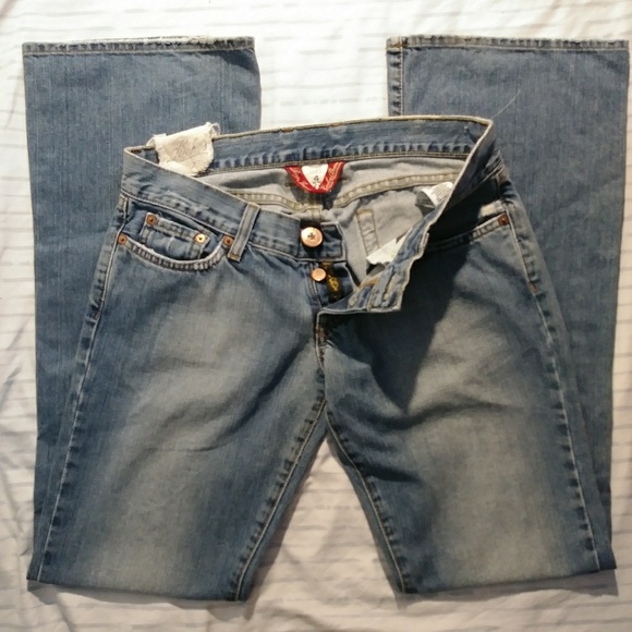 LUCKY BRAND SOFIA BOOT Women/'s Jeans SZ 4//27x32/'/' Blue Denim New w//Tags